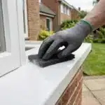 3M Scotch Brite voor een buiten kozijn