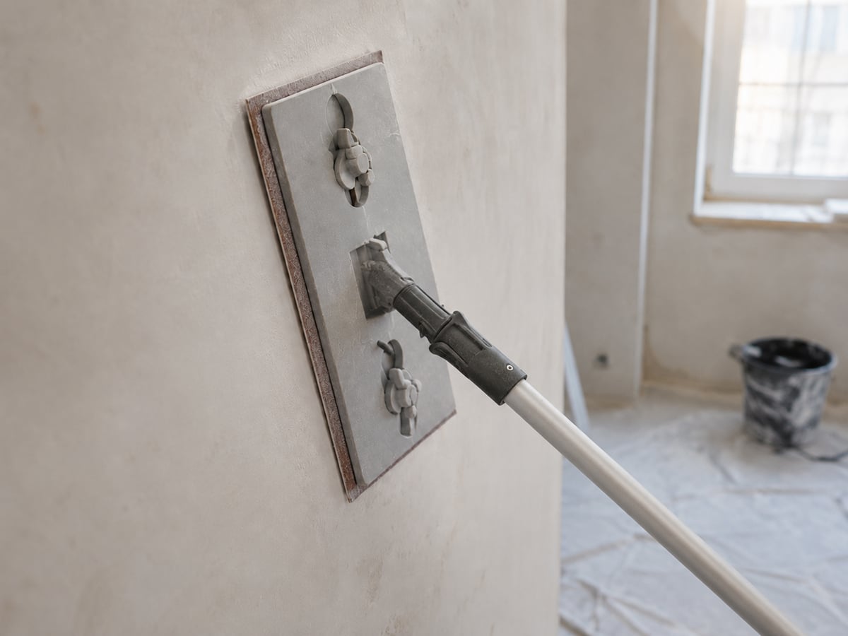 ANZA Professioneel schuurpad met schuurpapier voor de muur