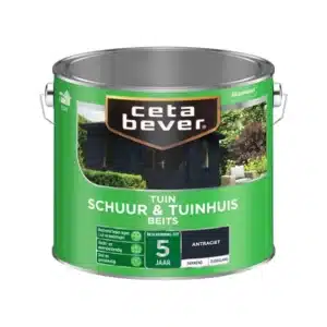 CetaBever Tuinbeits Schuur & Tuinhuis 2,5 liter antraciet