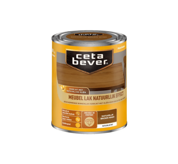 Cetabever Meubellak Natuurlijk Effect natuurlijk brown wash
