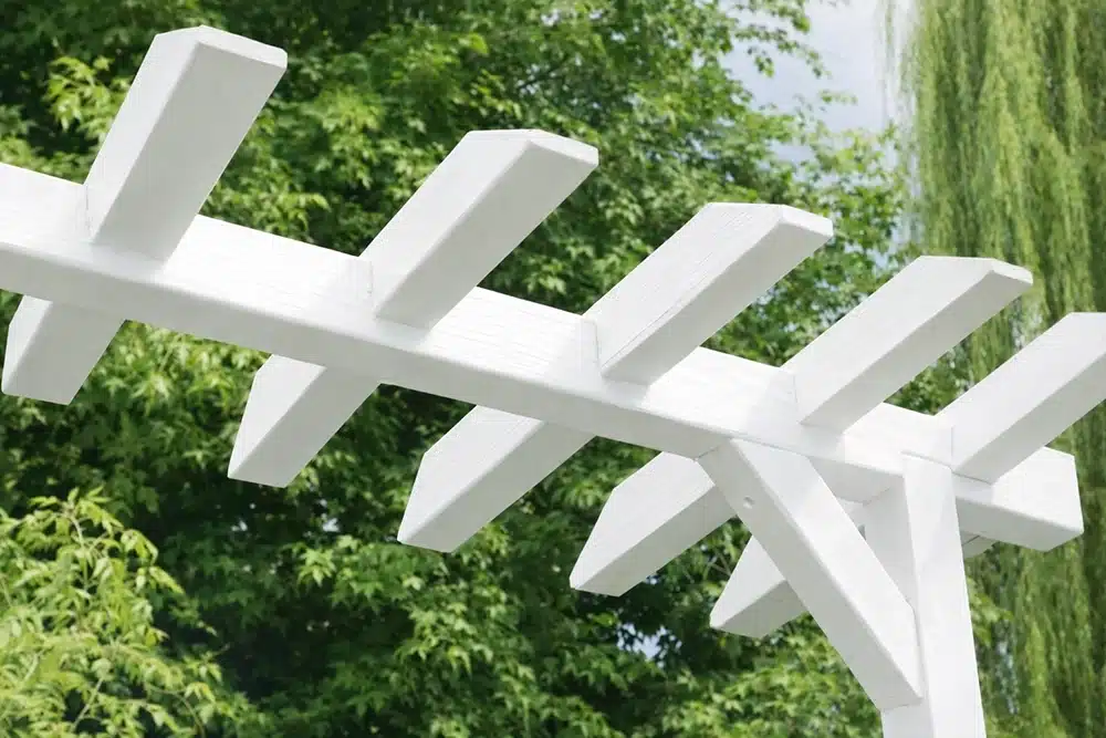 Cetabever Tuinhoutbeits Dekkend die gebruikt is voor witte hout constructie