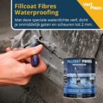 Fillcoat Fibres Waterproofing onmiddellijk gaten dichten