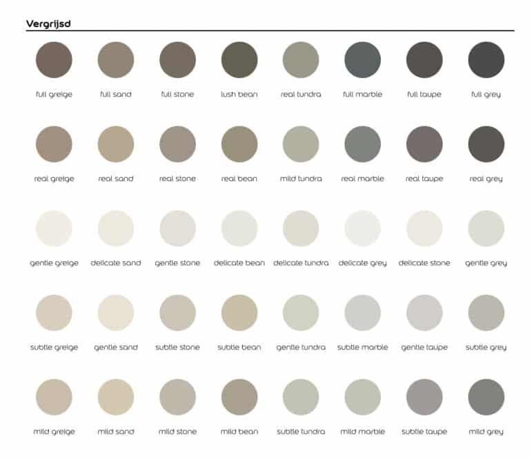 Flexa Pure kleuren vergrijsd