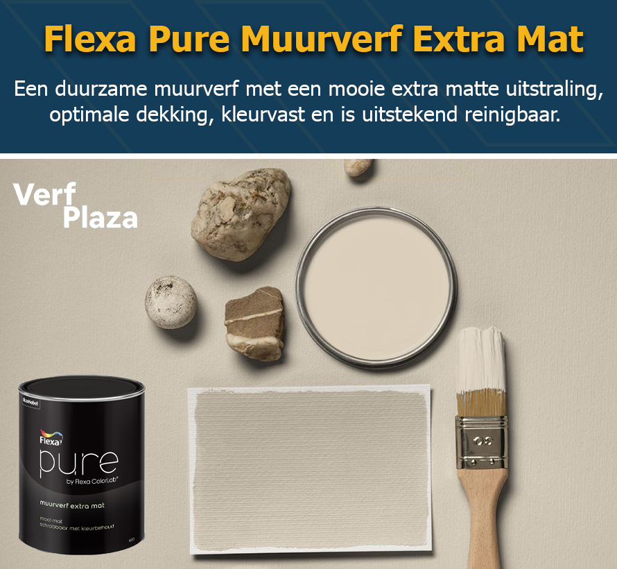 vasteland twaalf Kameraad Flexa Pure Muurverf Extra Mat - 25% korting - Verfplaza