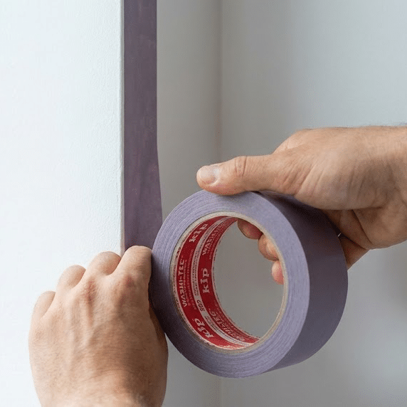 Kip Tape Lila aanbrengen