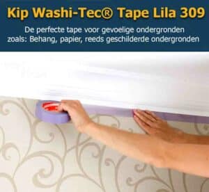 Kip Washi Tec® Tape Lila 309 voor gevoelige ondergronden