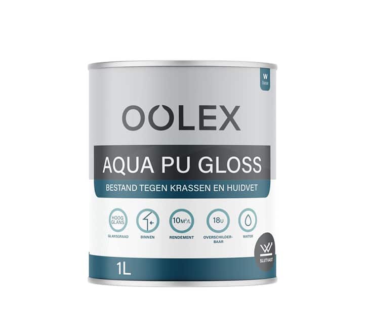 Oolex Aqua PU Gloss hoogglans lak voor binnen