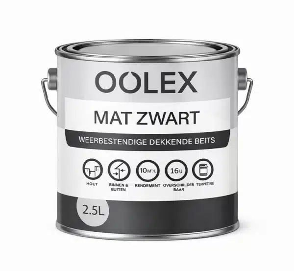 Oolex Beits Mat Zwart