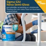 Sigma S2U Nova Semi Gloss mooi eindresultaat