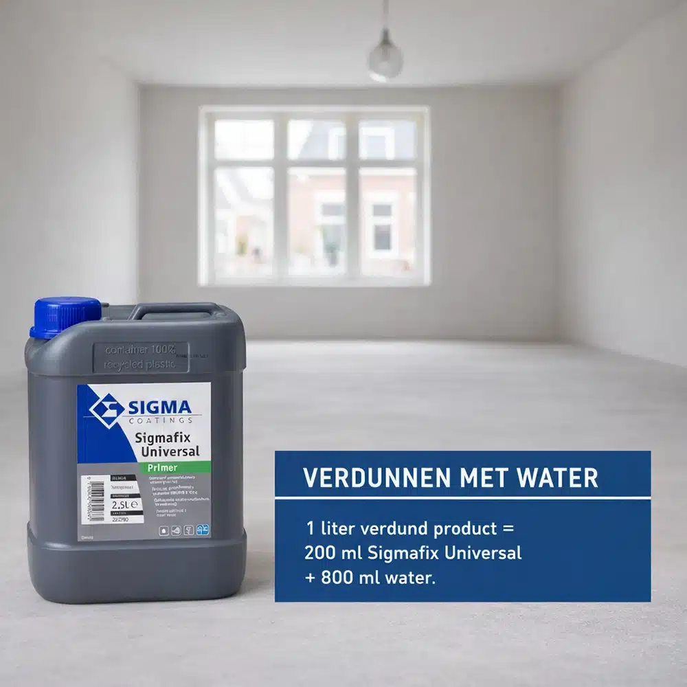Sigma Sigmafix Universal verdunnen met water