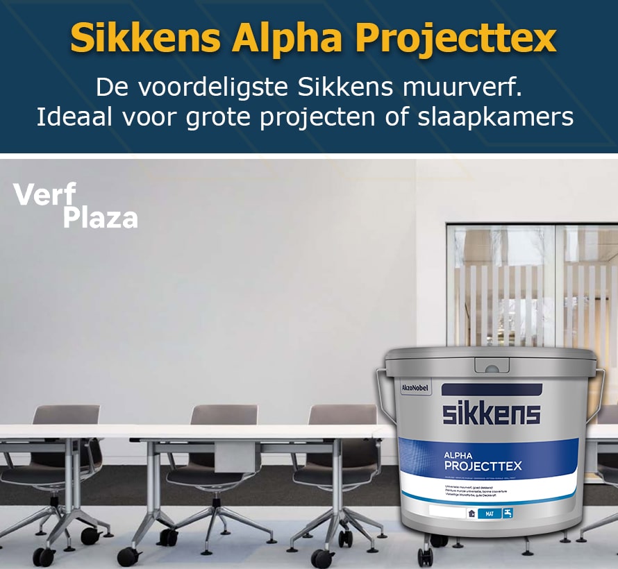 marmeren Worstelen leerling Sikkens Alpha Projecttex - 37,5% Korting - Verfplaza