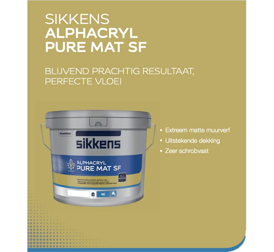 Sikkens Alphacryl Pure Mat SF - 37,5% -