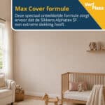 Sikkens Alphatex SF met max Cover formule in kinderkamer