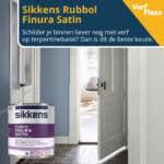 Sikkens Rubbol Finura Satin schilderen met terpentineveref