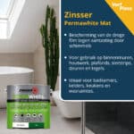 Zinsser Permawhite Mat voordelen