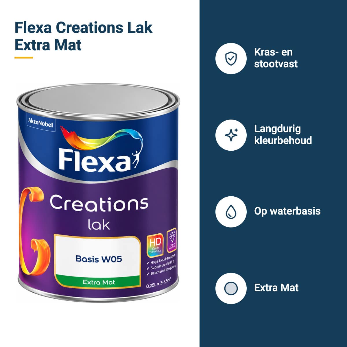 flexa creations lak extra mat kenmerken