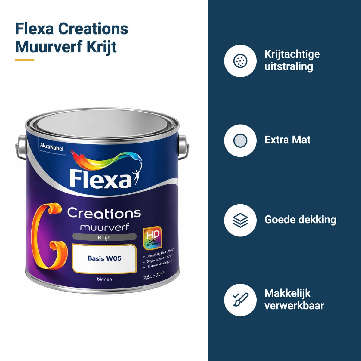 flexa creations muurverf krijt kenmerken