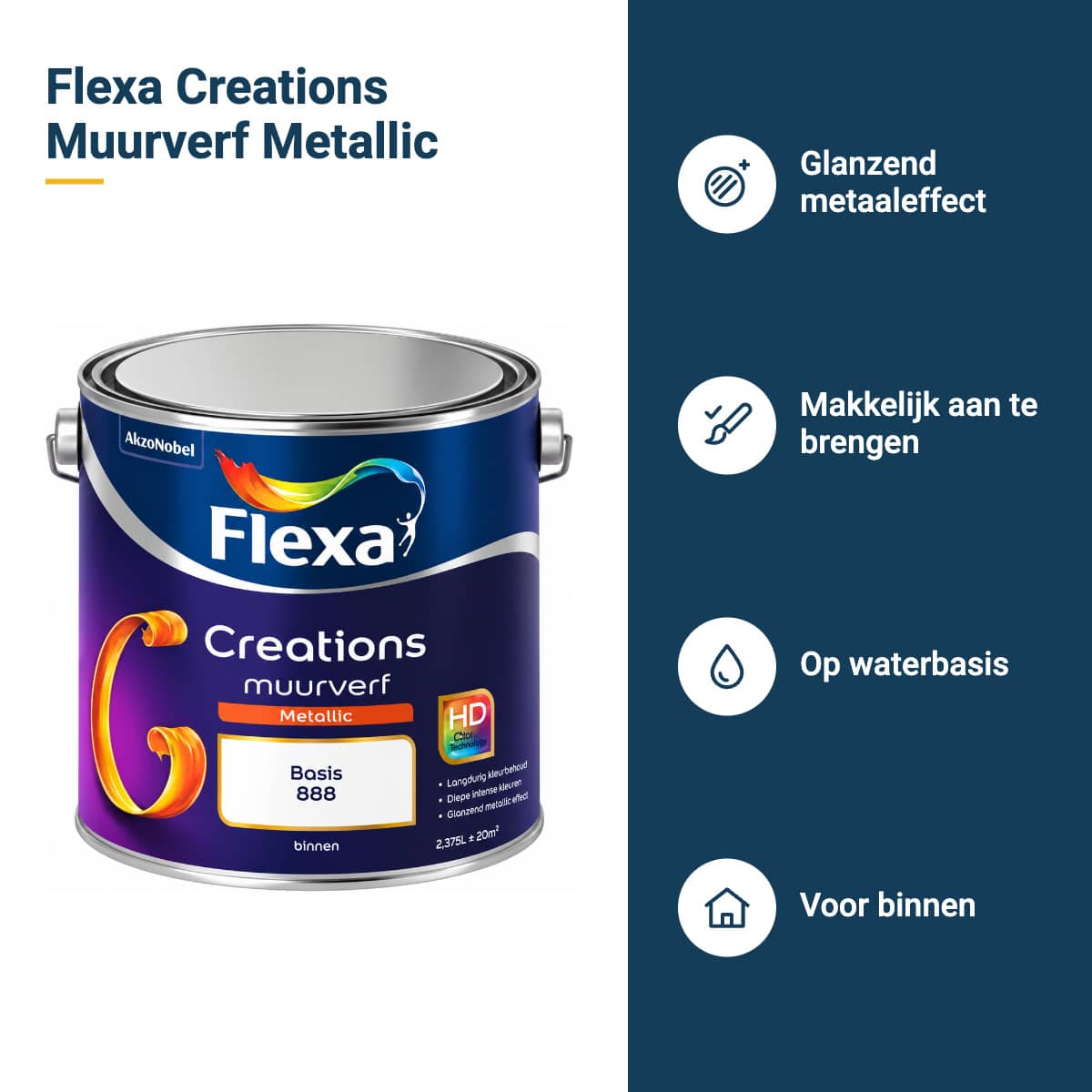 flexa creations muurverf metallic kenmerken