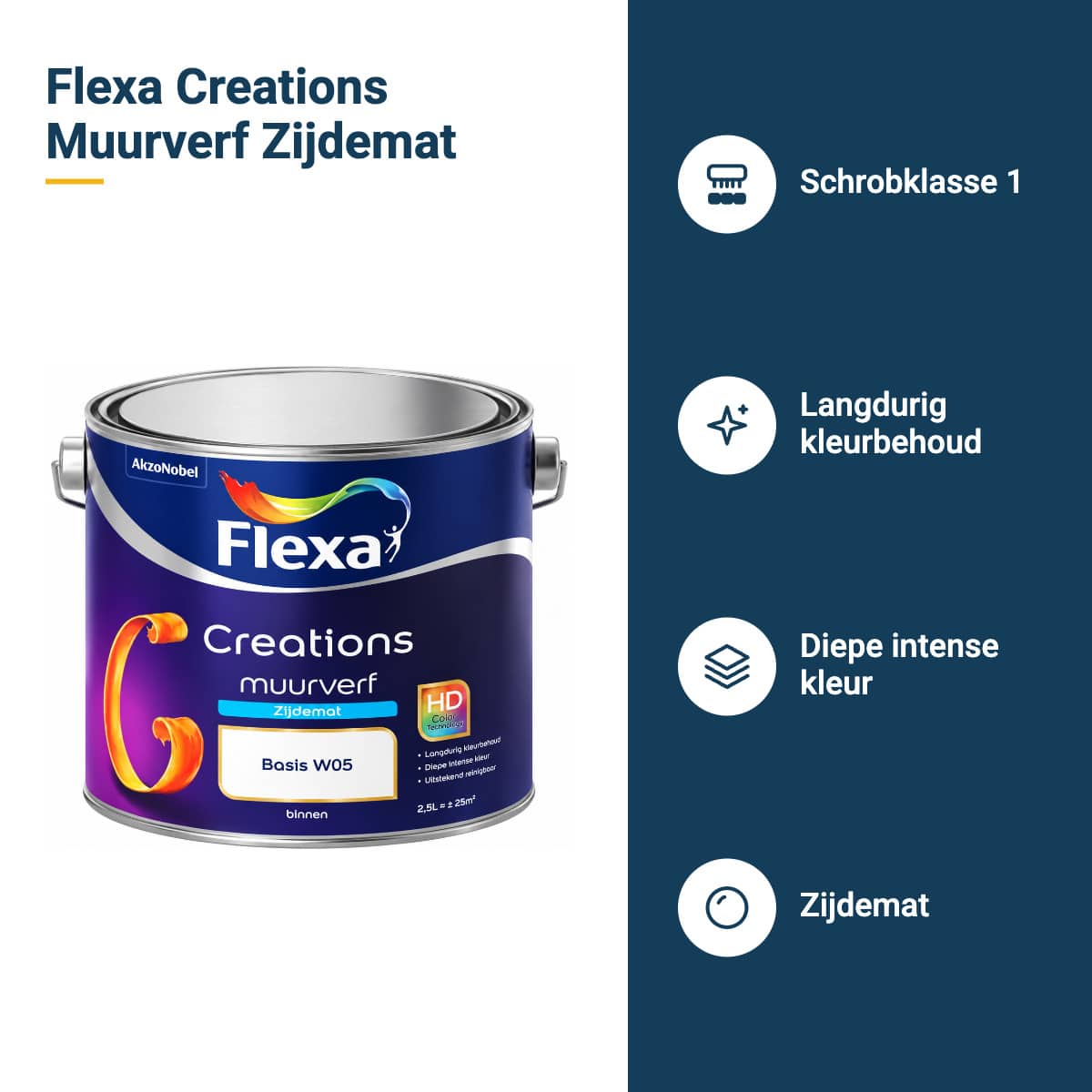 flexa creations muurverf zijdemat kenmerken