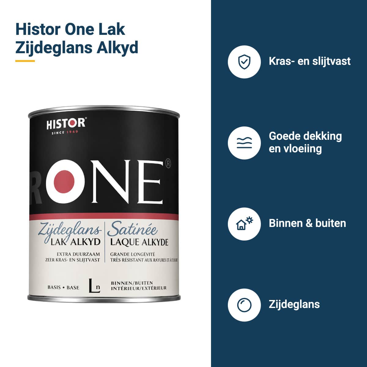 histor one lak zijdeglans alkyd kenmerken
