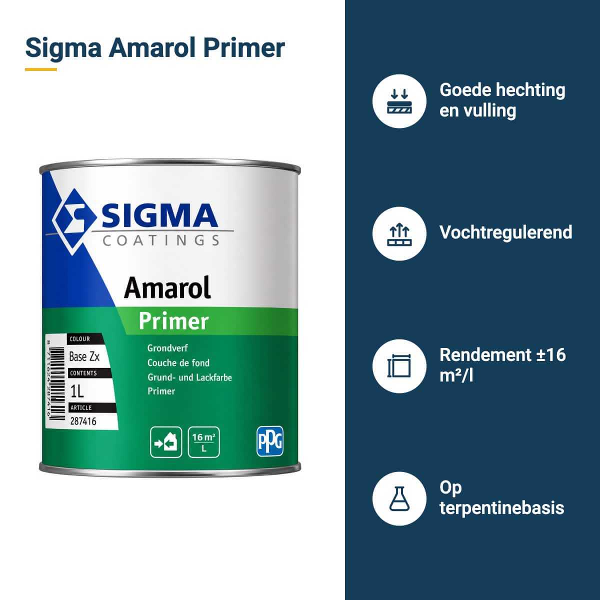sigma amarol primer kenmerken