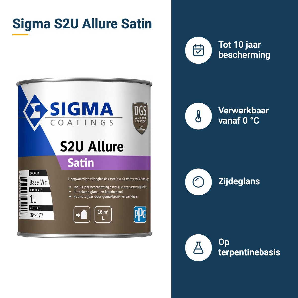 sigma s2u allure satin kenmerken