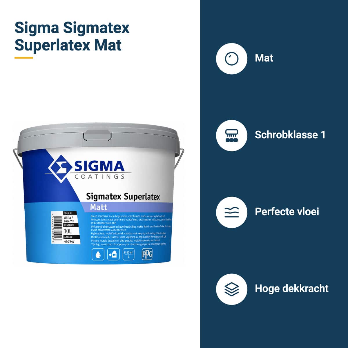 sigma sigmatex superlatex mat kenmerken