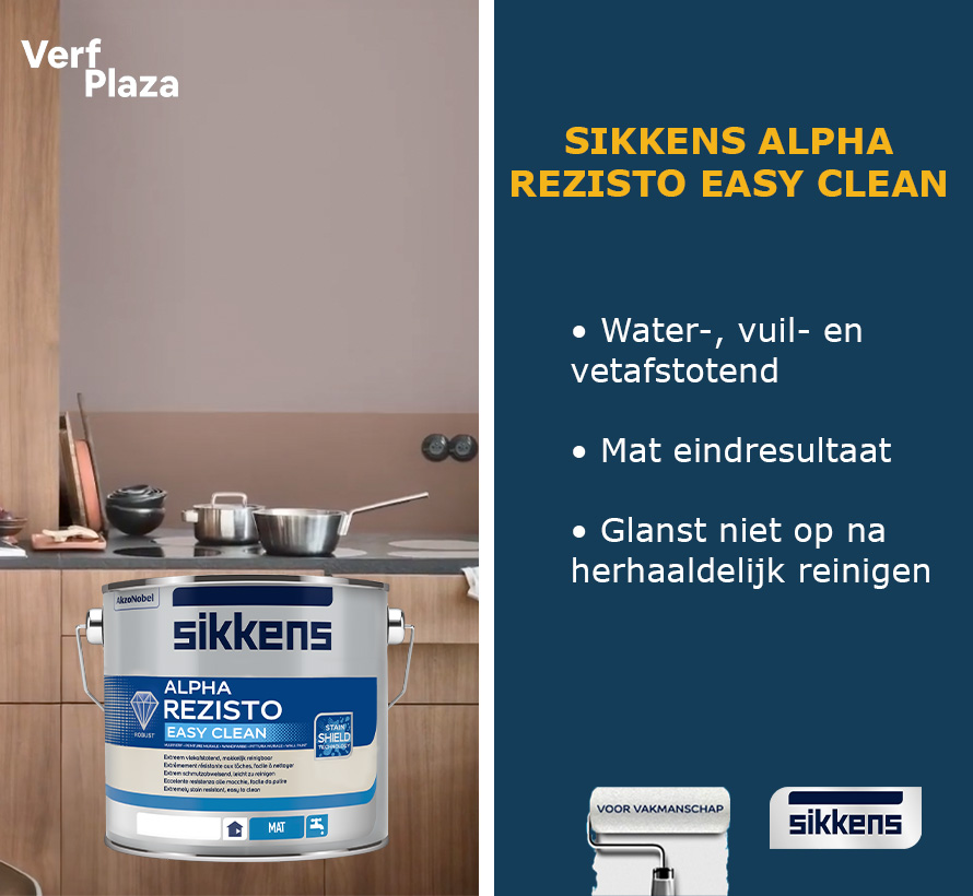 Pilfer Secretaris kleuring Sikkens Alpha Rezisto Easy Clean - | 40% voordeel - Verfplaza