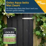 Oolex Aqua Beits Mat Zwart extreem goede dekking