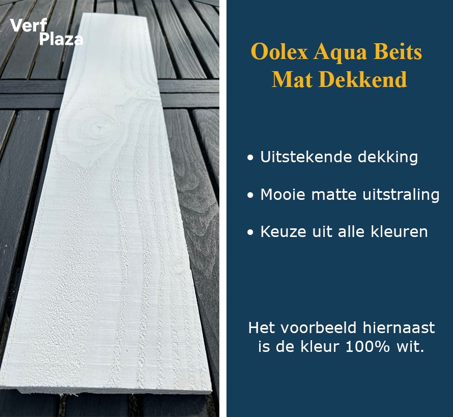 supermarkt vergiftigen Vooroordeel Oolex Aqua Beits Mat Dekkend kopen? Verf-plaza