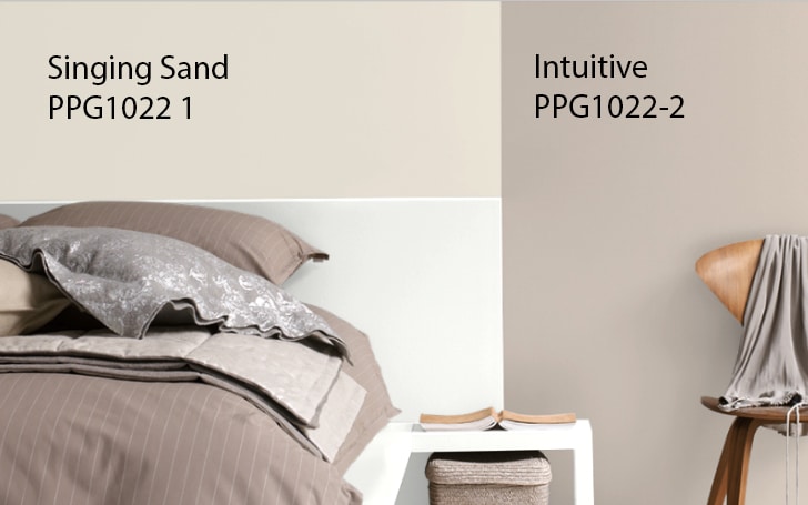 Intuitive PPG1022 2 is een warme neutrale kleur voor in je huis