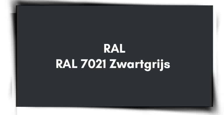 RAL 7021 zwartgrijs