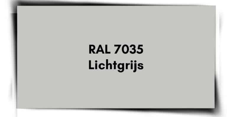 RAL 7035 Lichtgrijs