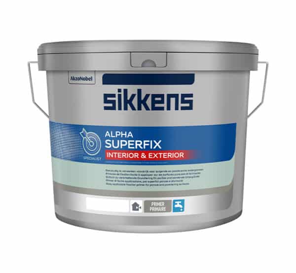 Sikkens Alpha Superfix rolbare voorstrijk voor nieuw stucwerk