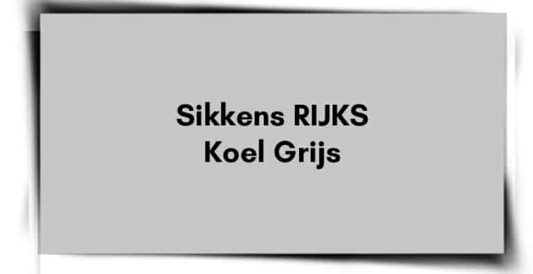 Sikkens Rijks Koel Grijs