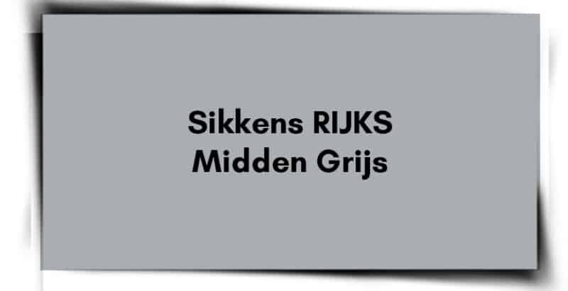 Sikkens Rijks Midden Grijs