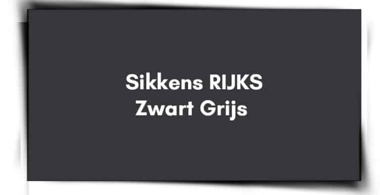 Sikkens Rijks Zwart Grijs