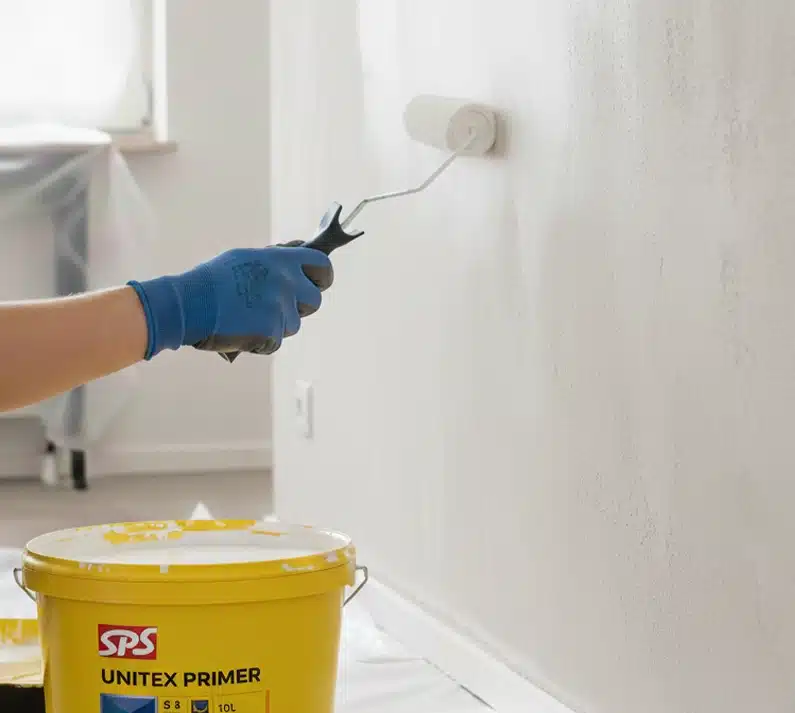 SPS Unitex Primer Muurvoorstrijk over nieuw stucwerk