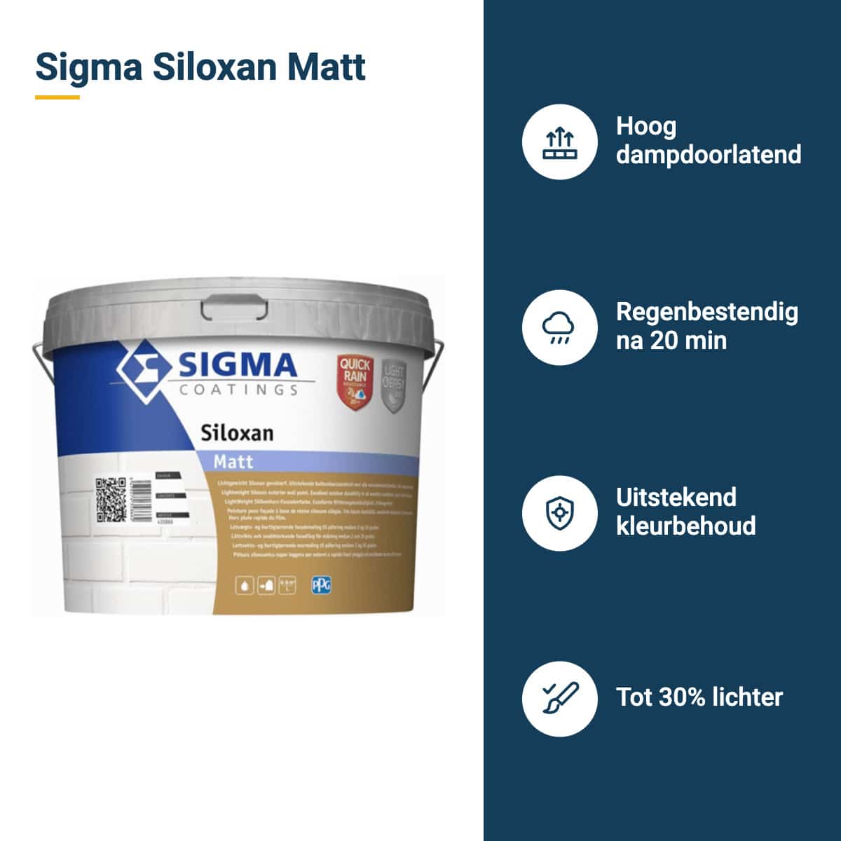 sigma siloxan matt kenmerken