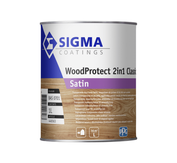 Sigma Woodprotect 2 in 1 Classic transparante beits