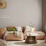Dove Tale Farrow and Ball voorbeeld op de muur
