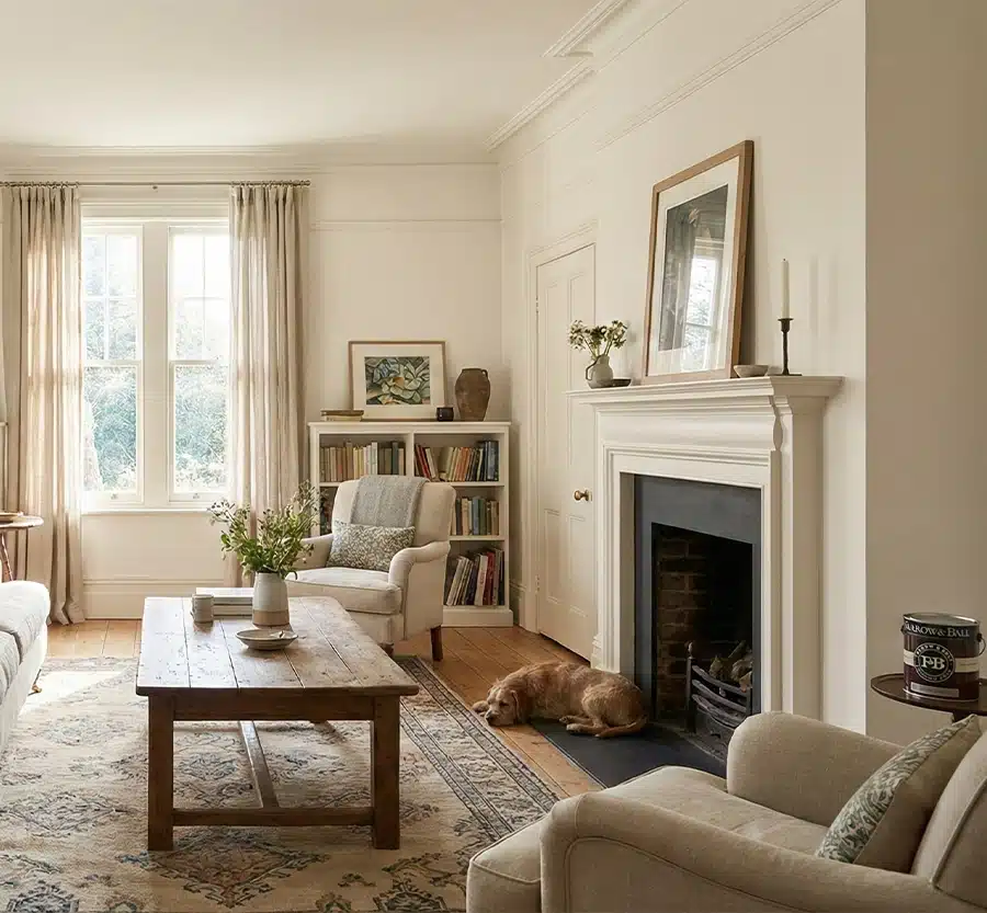 Slipper Satin in een woonkamer