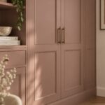 Houten kast meubel in Real Plum