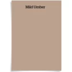 Mild umber kleur