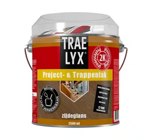 Trae Lyx Project & Trappenlak zijdeglans 2,5 liter