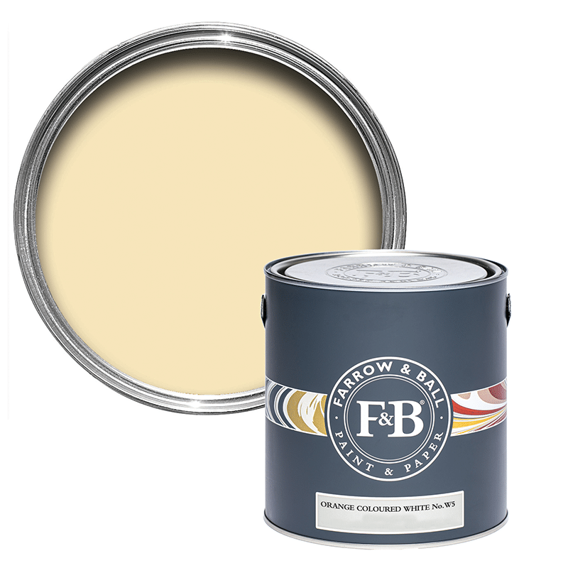 Farrow and Ball Orange Coloured White No. W5 Verfplaza