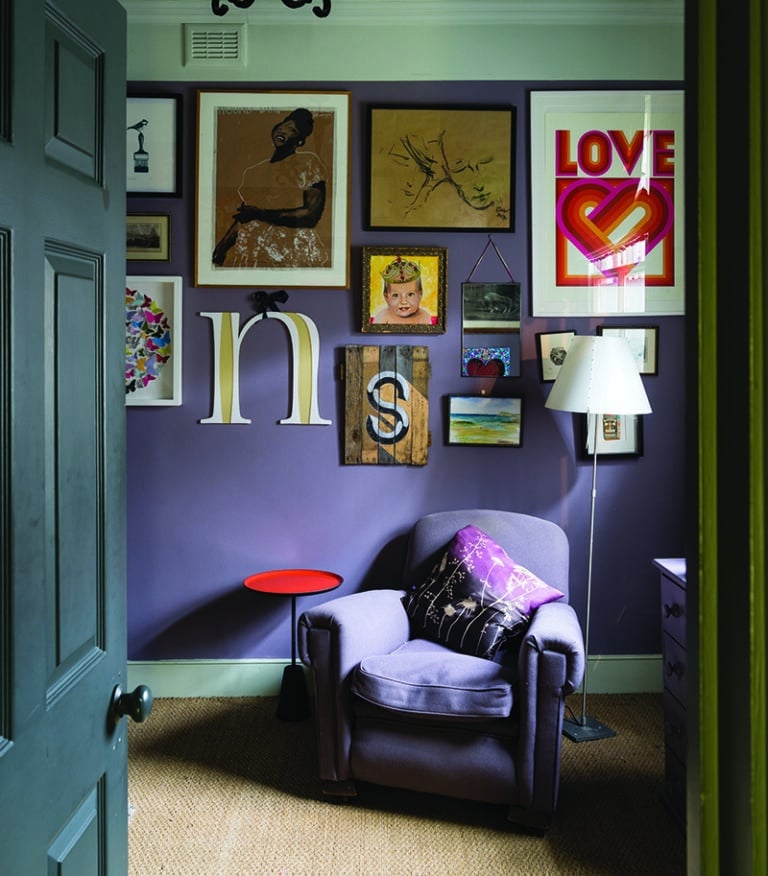 Paarse Farrow and Ball kleuren