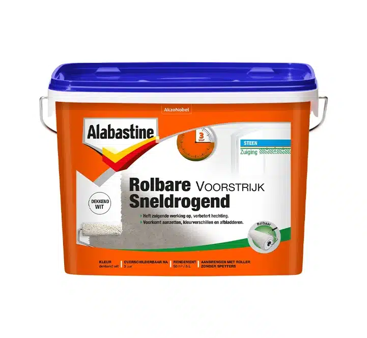 Alabastine Rolbare Voorstrijk Sneldrogend dekkend