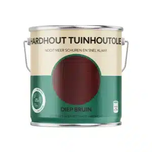 Hardhout Tuinhoutolie Diep bruin 2,5 liter