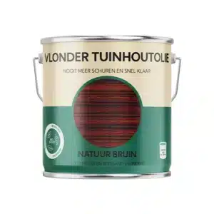 Vlonder Tuinhoutolie Natuur bruin 2,5 liter